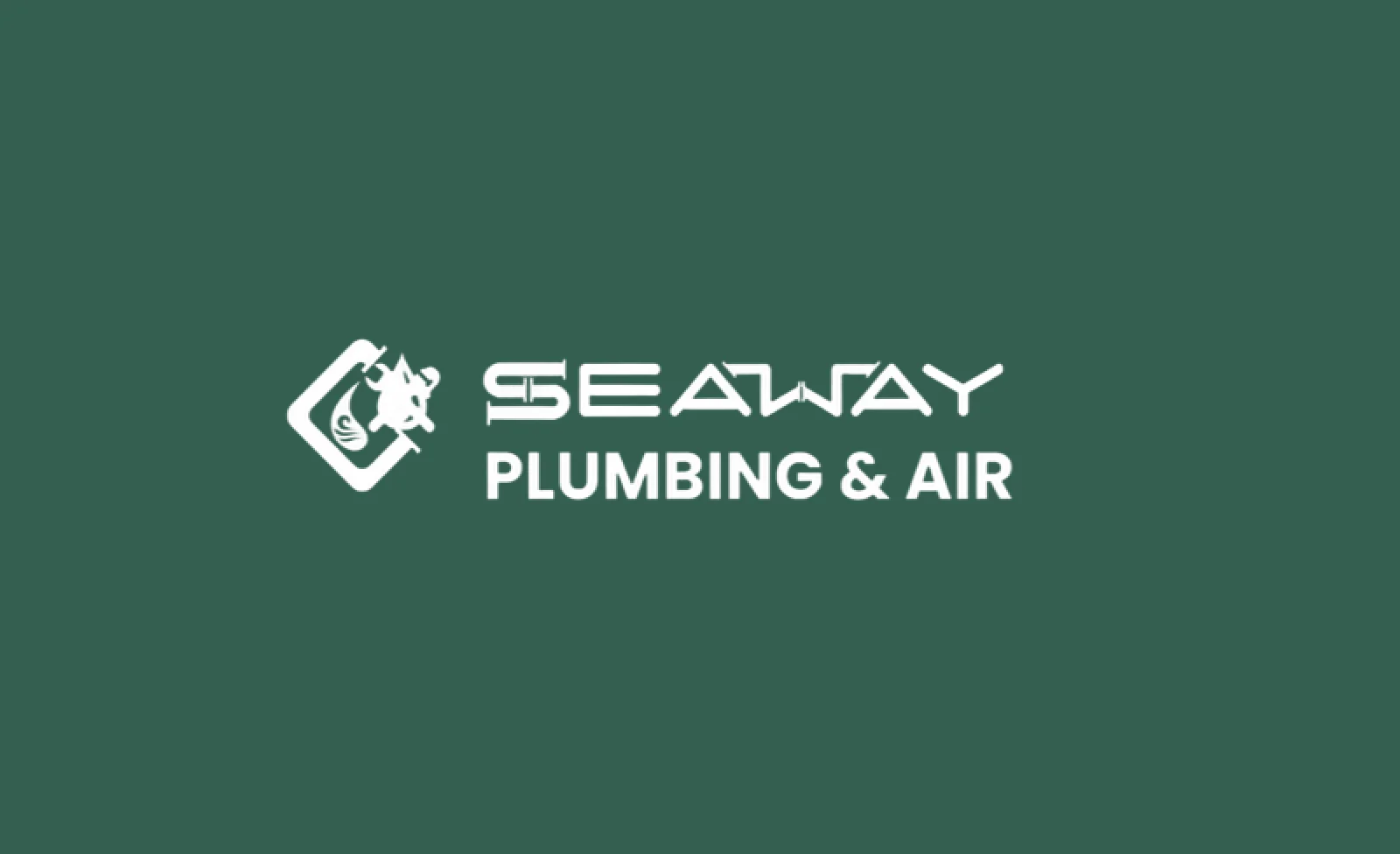 Seaway Plumbing logo on Ply green