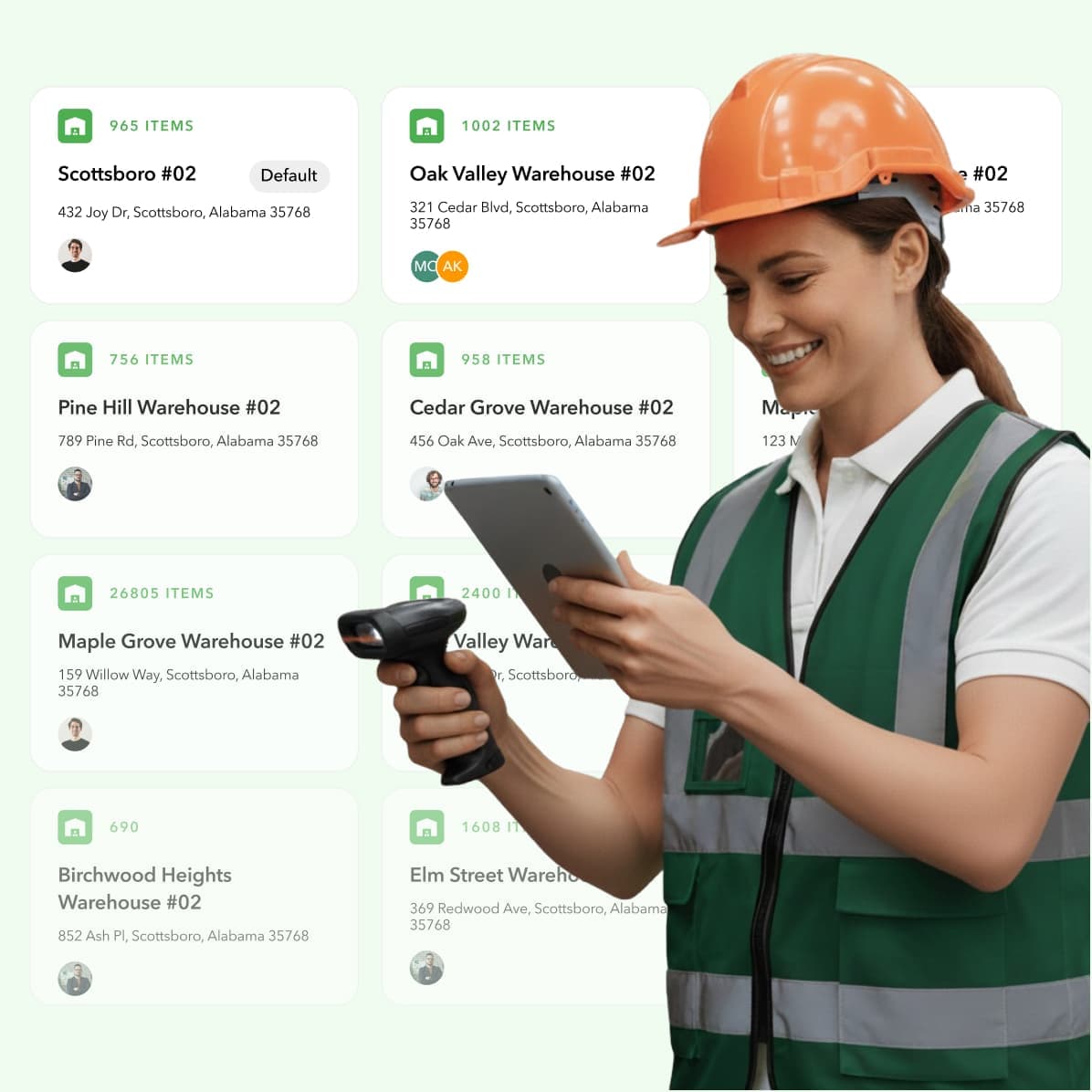 Warehouse manager using Ply to scan inventory across multiple locations