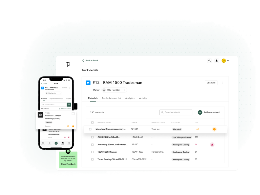 Ply | Buy & Manage Materials | Product Tour