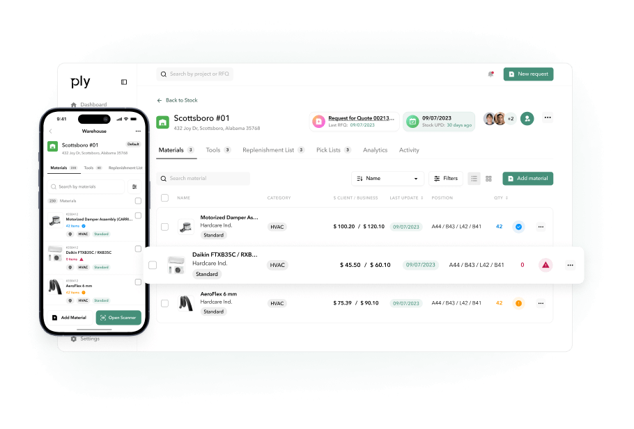 HVAC Inventory Management Software Ply GetPly