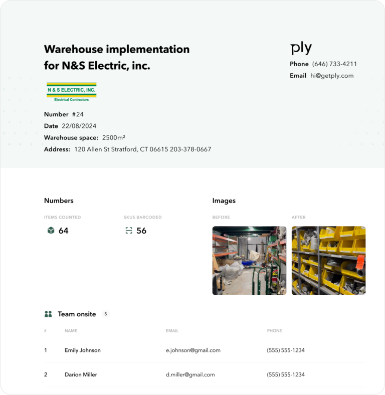 Onsite Warehouse Implementation Guide Services Ply