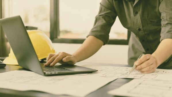 Photo of a Contractor's back office