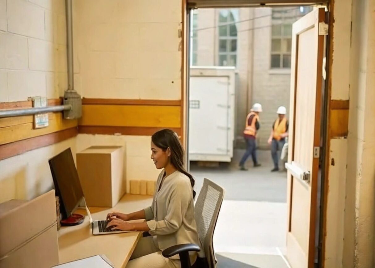 A manager at a small contractor.